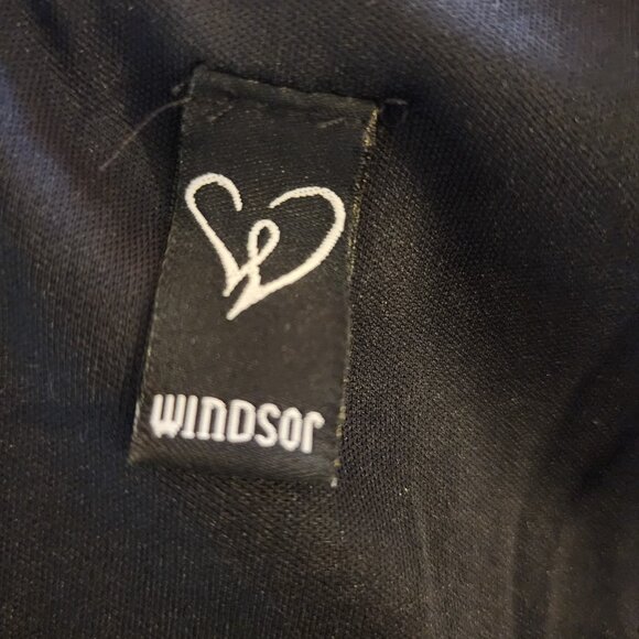 Windsor Black Satin Mermaid Gown Size 5/6 – Strapless Ruched Prom Formal Dress - Picture 11 of 13